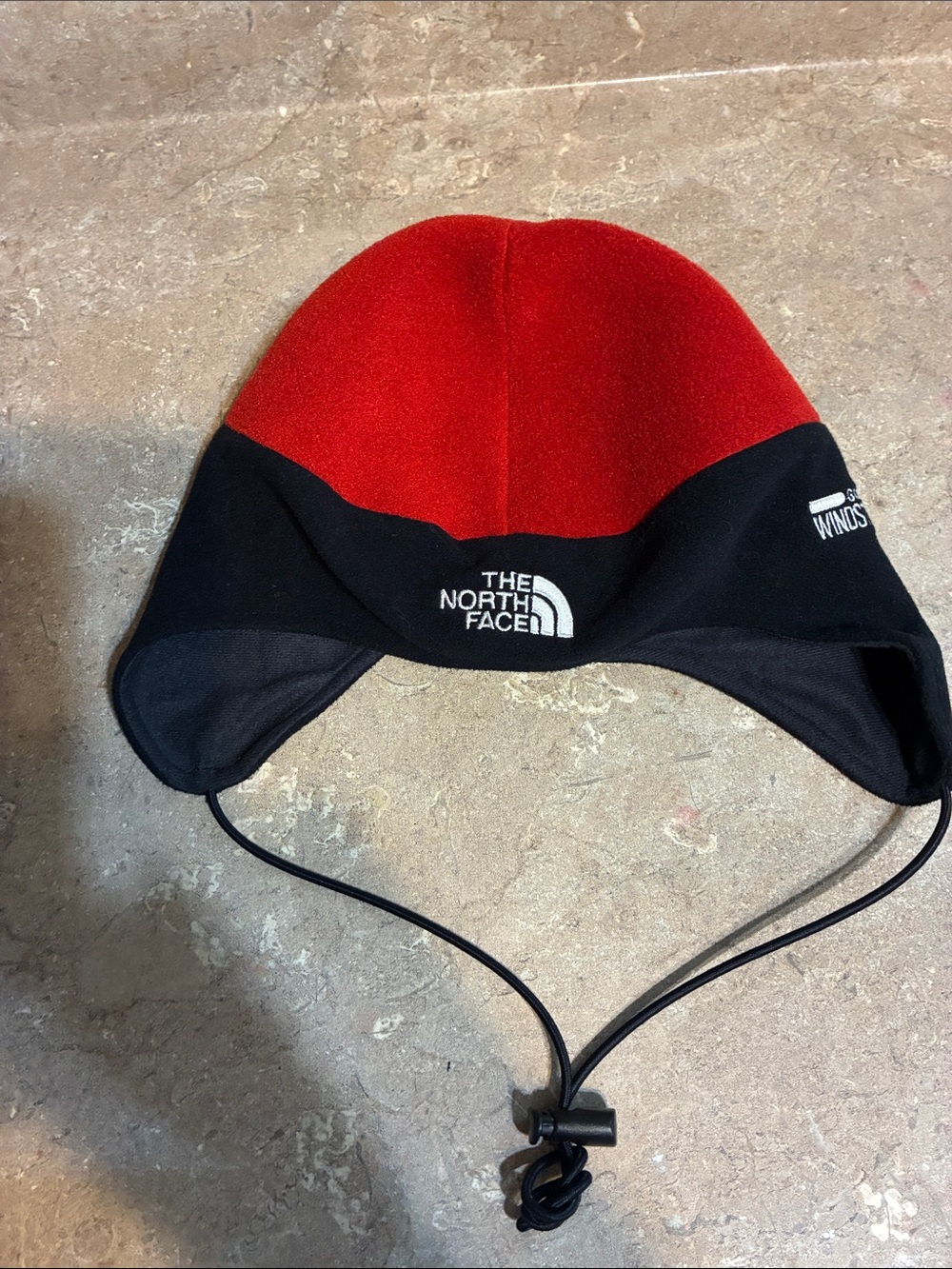 The North Face Kids Red and Black Earflap Hat